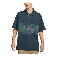 Nike Sportswear Graphic Polo Shirt Asia Sizing 'Midnight Navy' HM4456-478