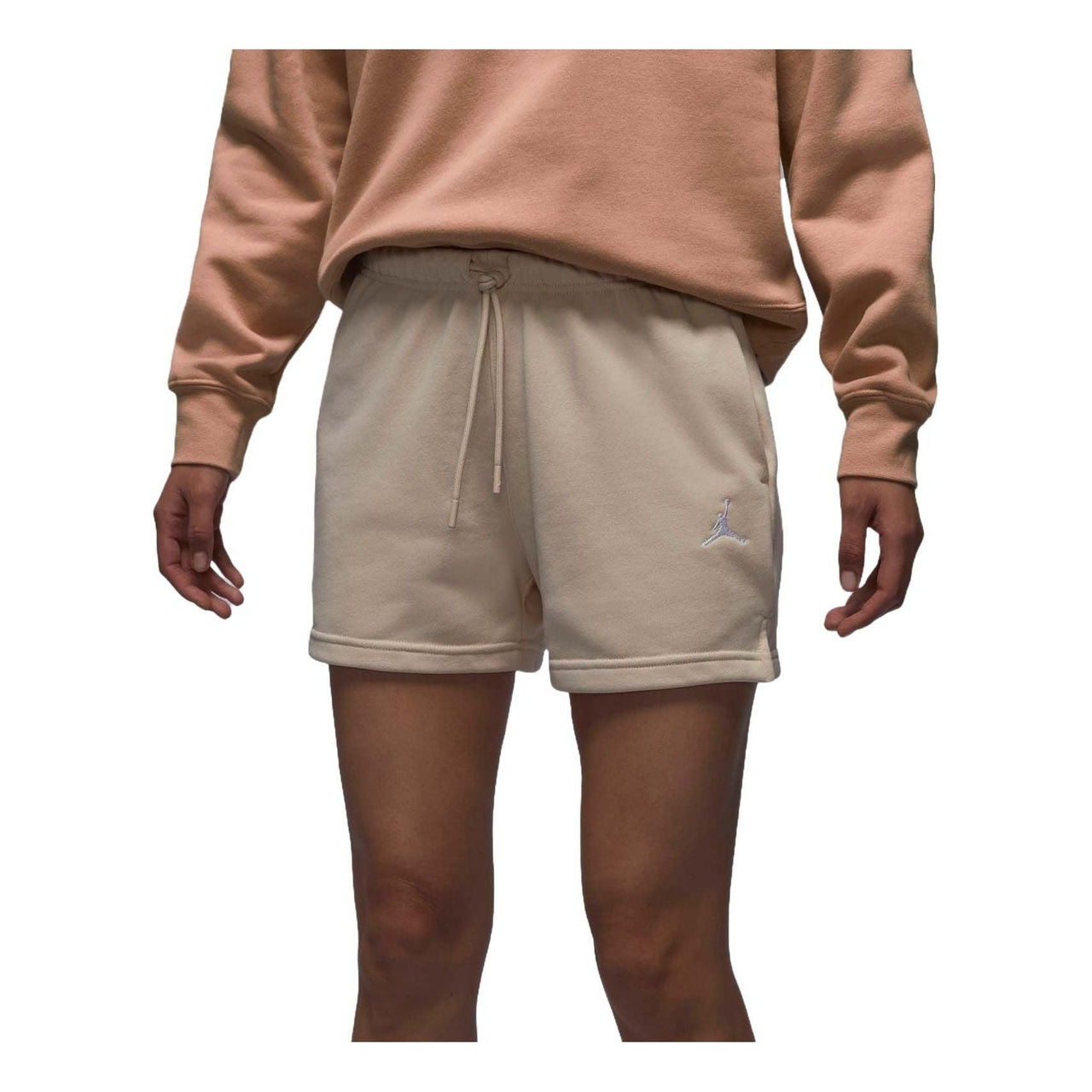 (WMNS) Air Jordan Brooklyn Fleece Shorts Asia Sizing 'Light Brown' HJ1366-203