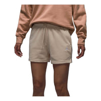 (WMNS) Air Jordan Brooklyn Fleece Shorts Asia Sizing 'Light Brown' HJ1366-203