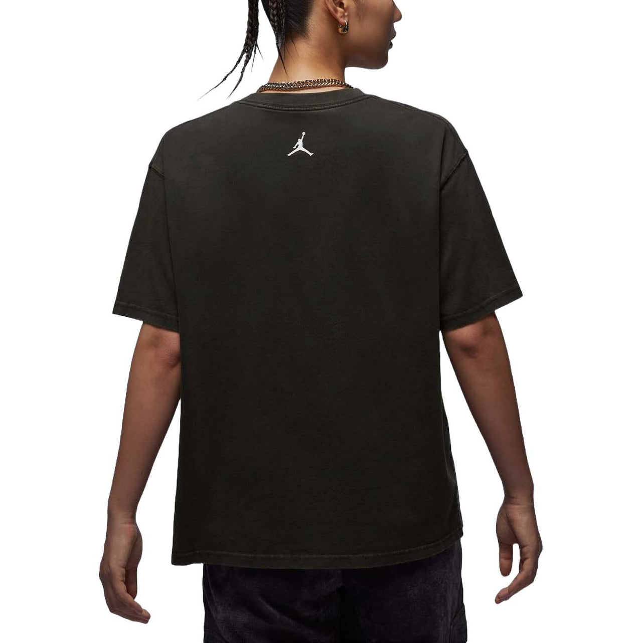 (WMNS) Air Jordan Graphic T-shirt Asia Sizing 'Black' FV7123-045