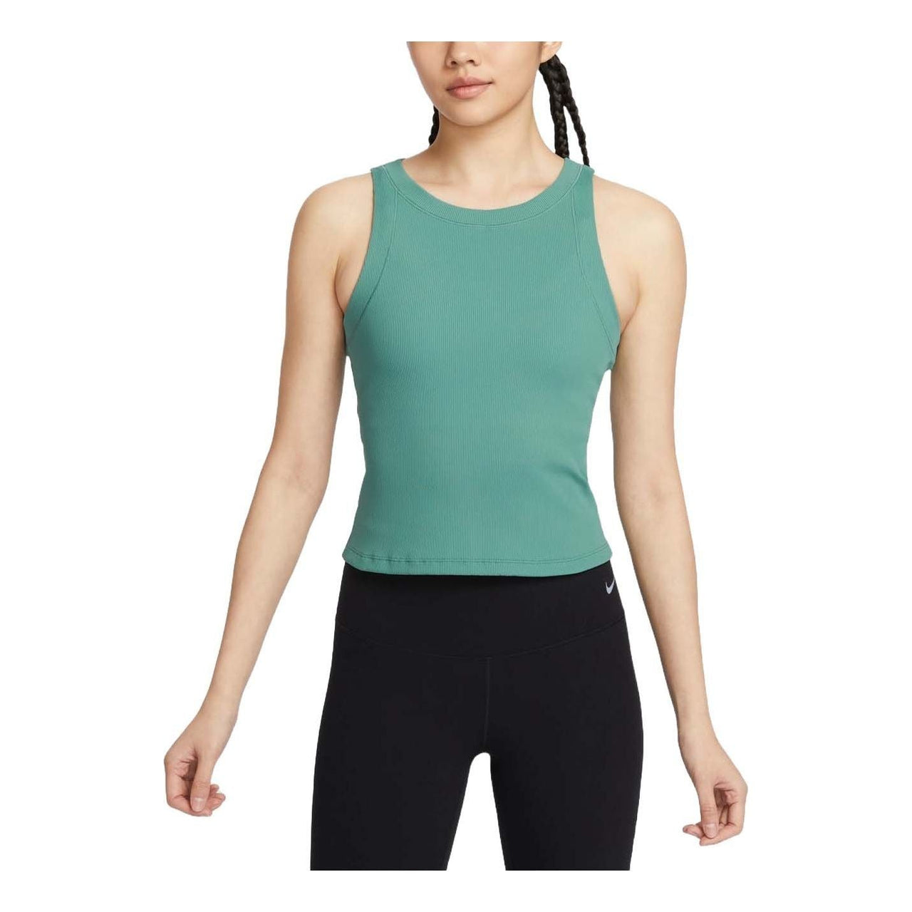 (WMNS) Nike Zenvy Dri-FIT Rib Tank Asia Sizing 'Green' FN3537-361