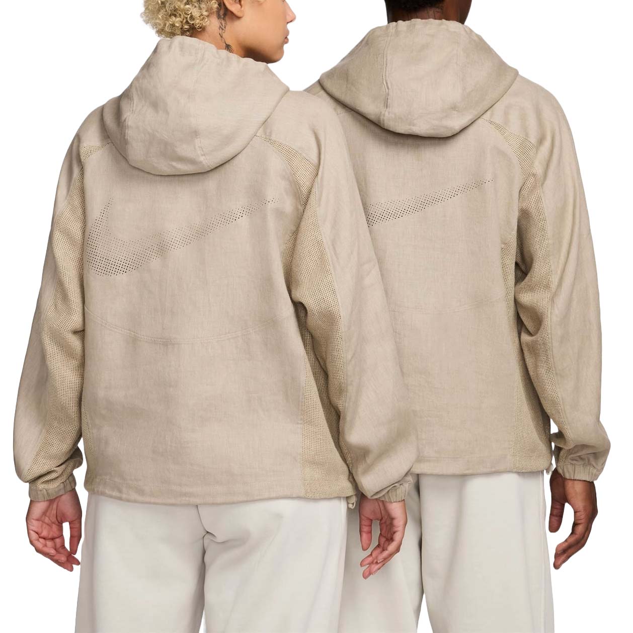 Nike x Stussy Linen Shell Jacket Asia Sizing 'Chino' FZ5752-263
