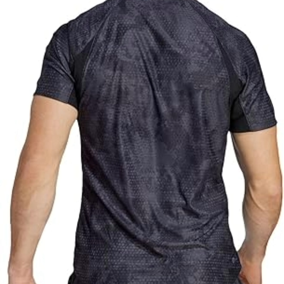 adidas Tennis Paris HEAT.RDY FreeLift T-Shirt 'Black White' IB4606