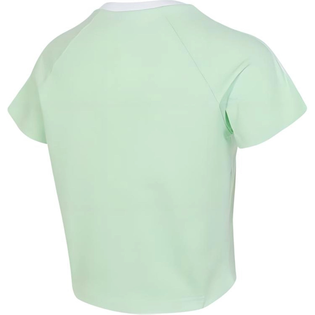 (WMNS) adidas Adicolor 3-Stripes Cali T-Shirt Asia Sizing 'Green White' JC8705