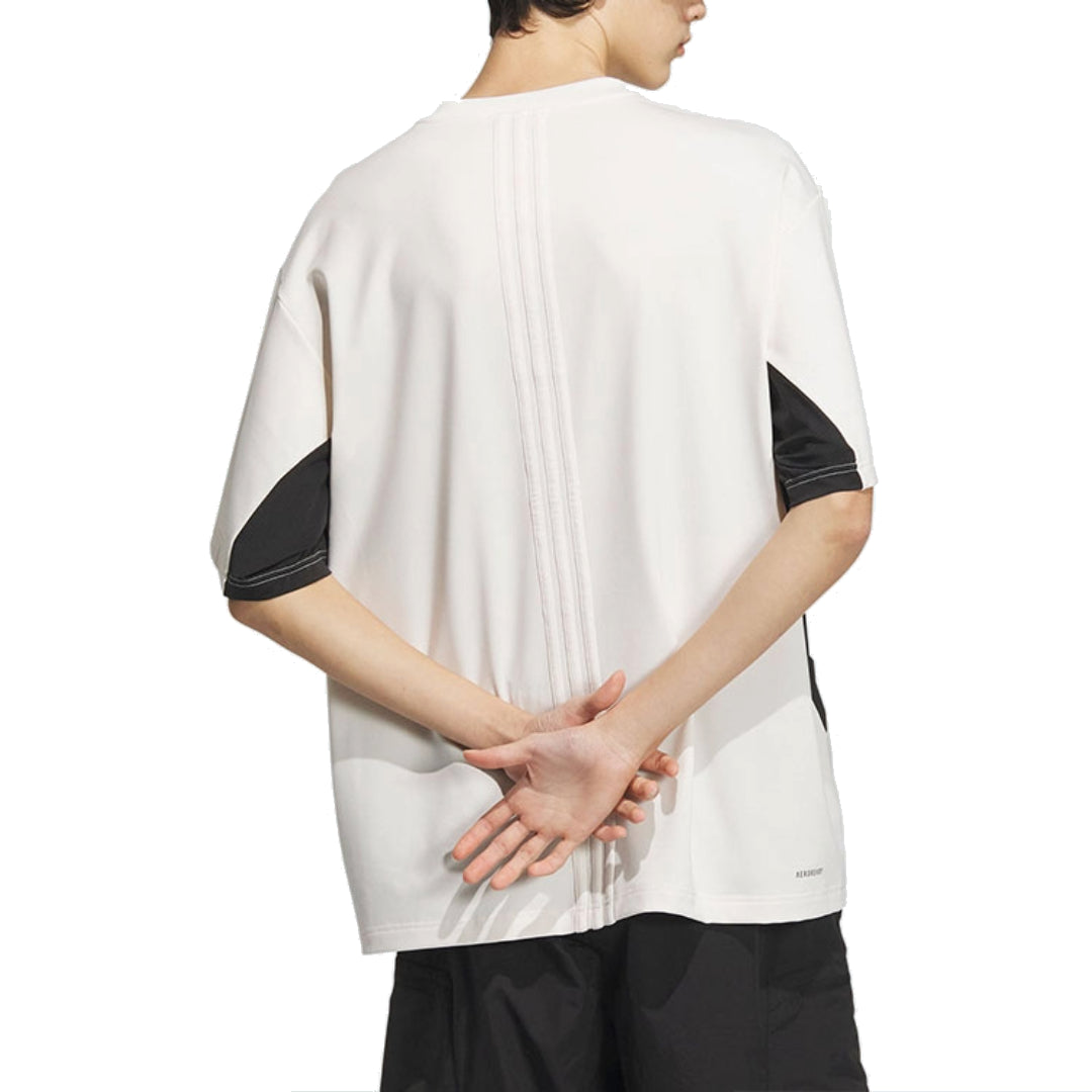 adidas Future Style T-Shirt Asia Sizing 'White Black' JI9882