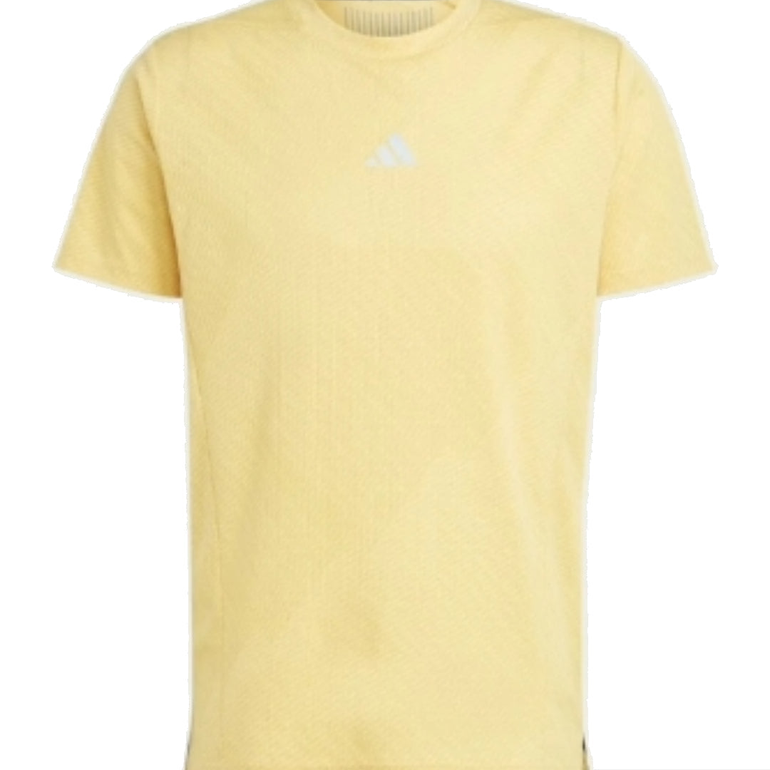 adidas Designed for Training HIIT Workout HEAT.RDY T-Shirt Asia Sizing 'Yellow' IS3706
