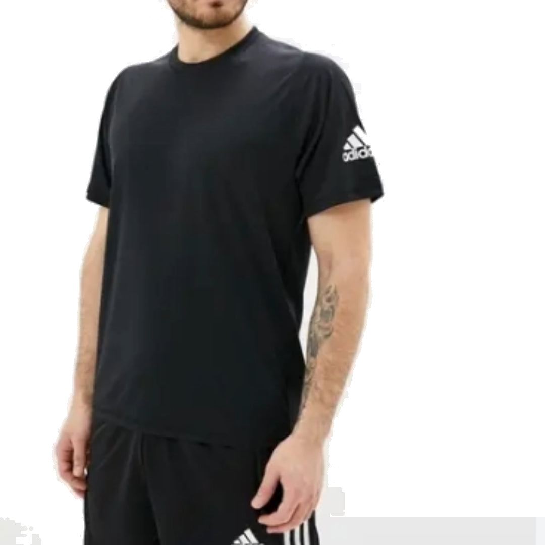 adidas Freelift Ultimate Aeroready D2M T-Shirt 'Black Whtie' GU2771