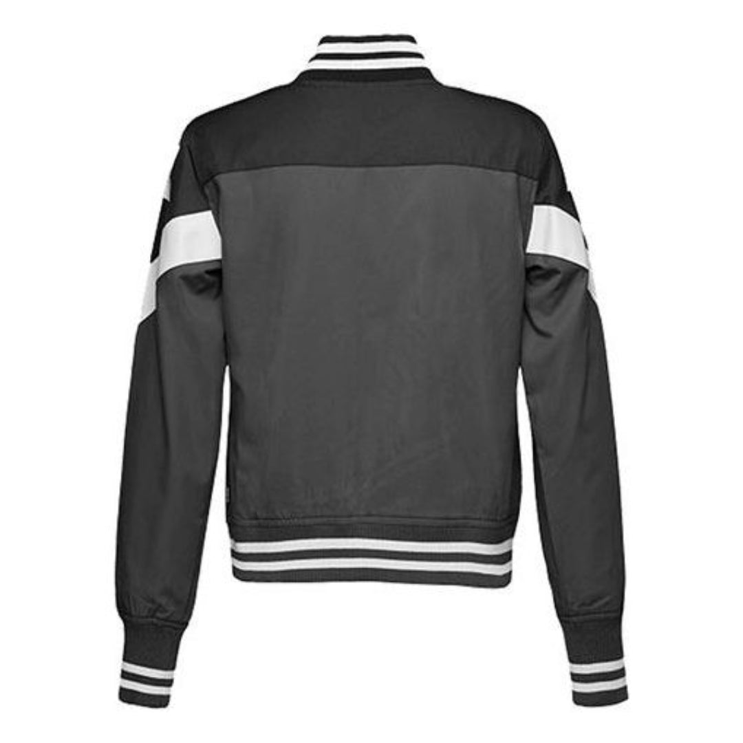 (WMNS) Converse Non-Padded Baseball Bomber 'Grey White Black' 10017460-A02