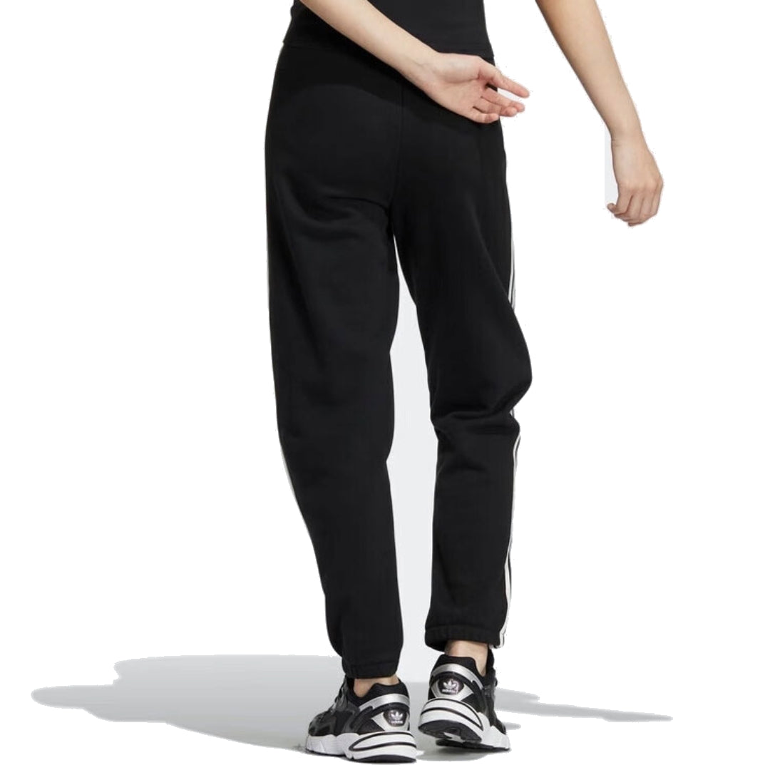 (WMNS) adidas 3-Stripes Casual Knit Track Pants Asia Sizing 'Black White' IC8125