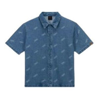 Air Jordan Flight Denim Print Denim Shirt 'Blue' FN4654-436