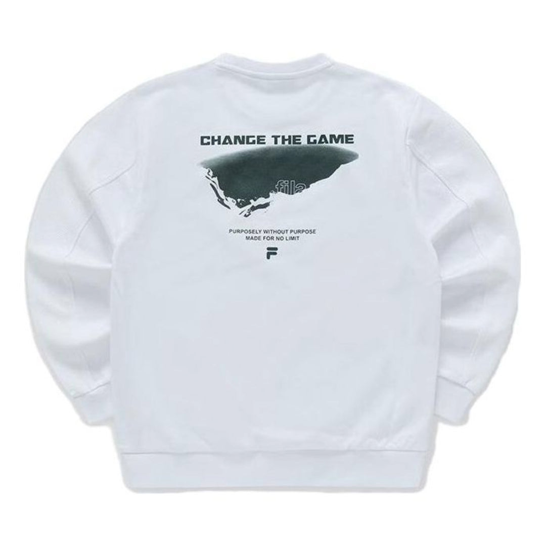 FILA FUSION Graphic Sweater 'Teal Black' T11M341213F-WT