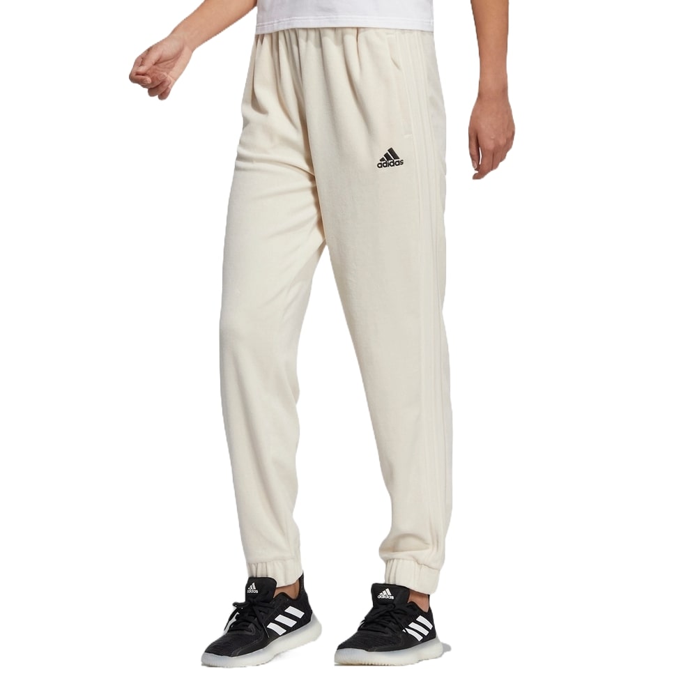 (WMNS) adidas Velour Pants 'White' HG1824