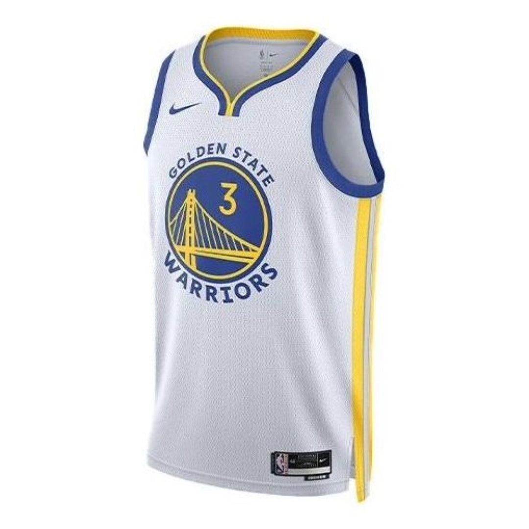 Nike Dri-Fit NBA Golden State Warriors Association Edition 22-23 Jersey 'White Blue Yellow' DN2077-106