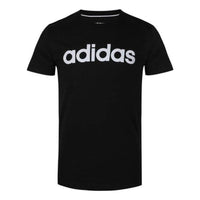adidas Crew Logo T-Shirt 'Black White' EI4713