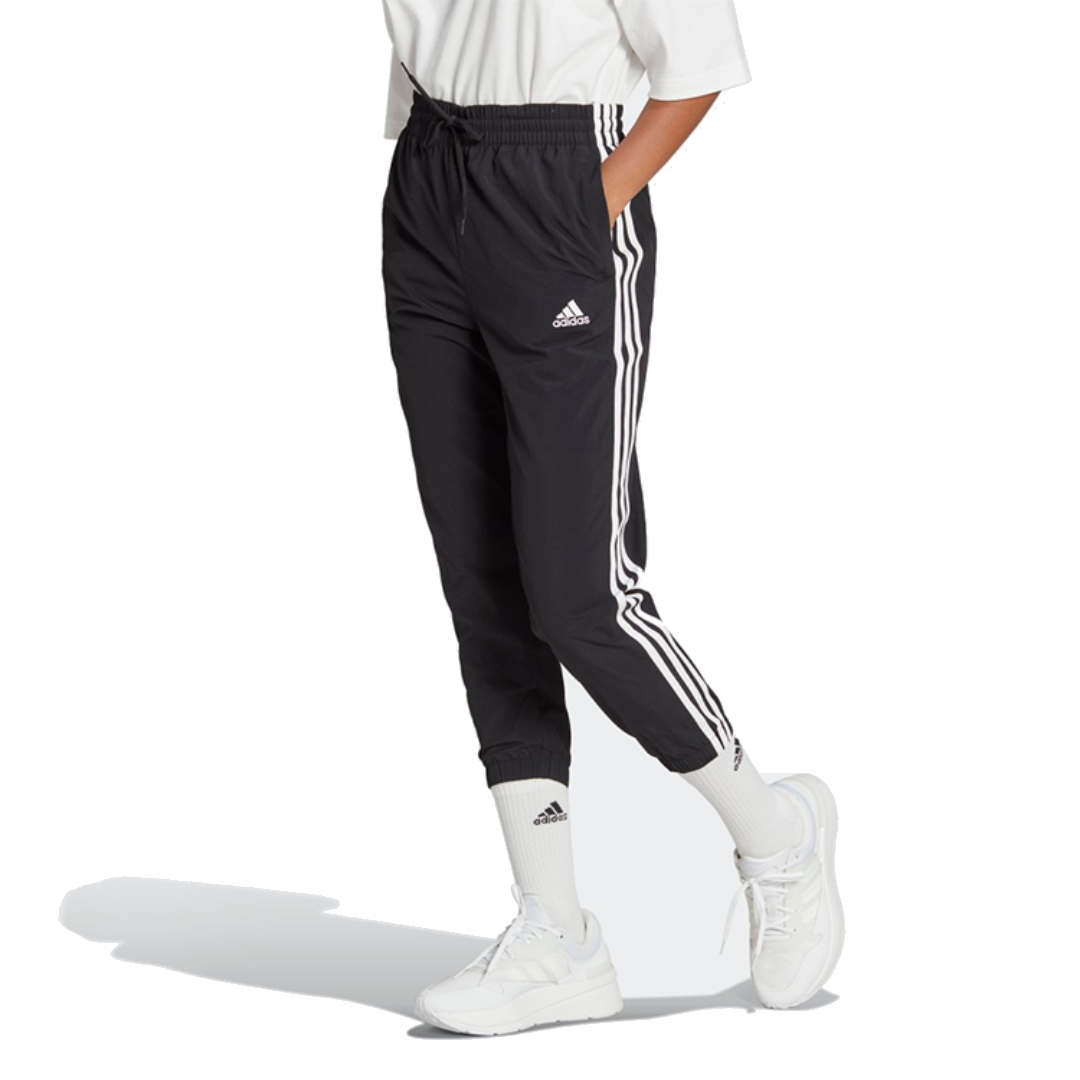 (WMNS) adidas Essentials 3-Stripes Woven 7/8 Pants Asia Sizing 'Black' HT3398