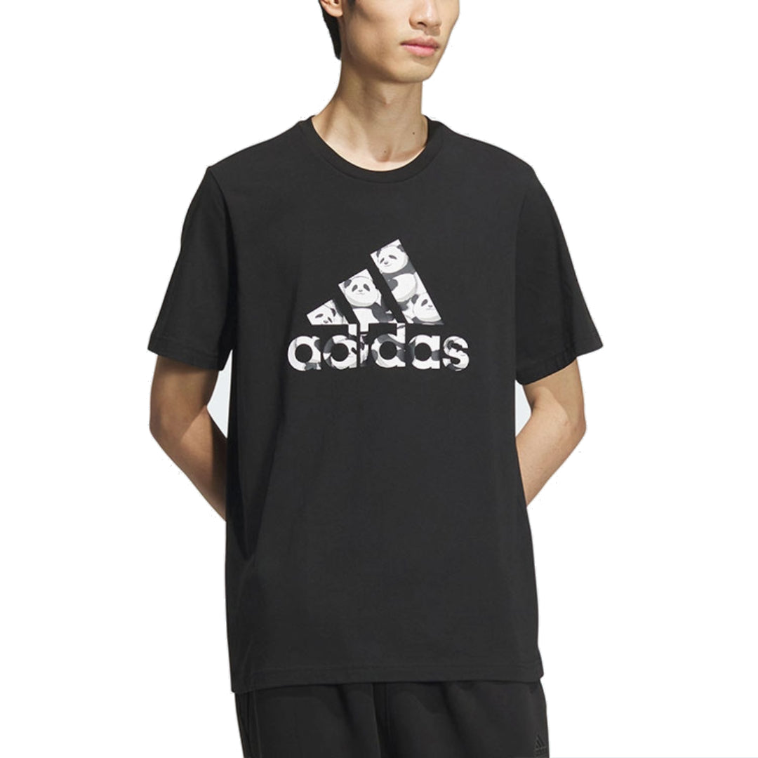 adidas China T-Shirt Asia Sizing 'Black White' JI6834