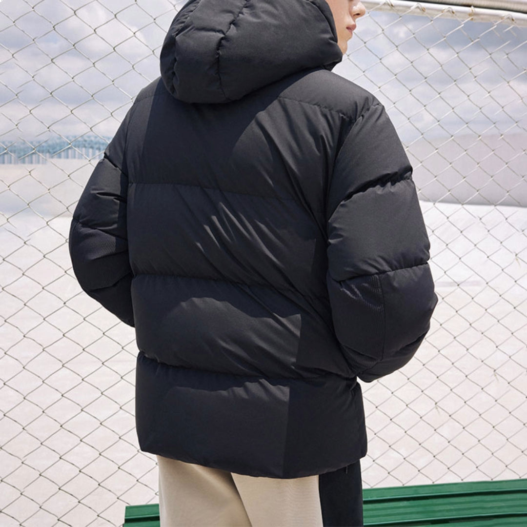 FILA FUSION Hooded Down Jacket 'Black' T11M341903A-BK