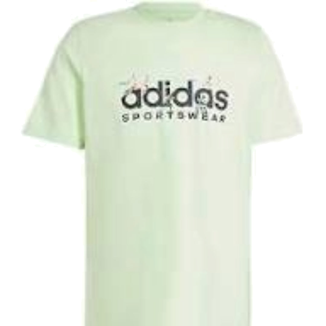 adidas Landscape Sportswear Graphic T-Shirt Asia Sizing 'Green Black' IM8306