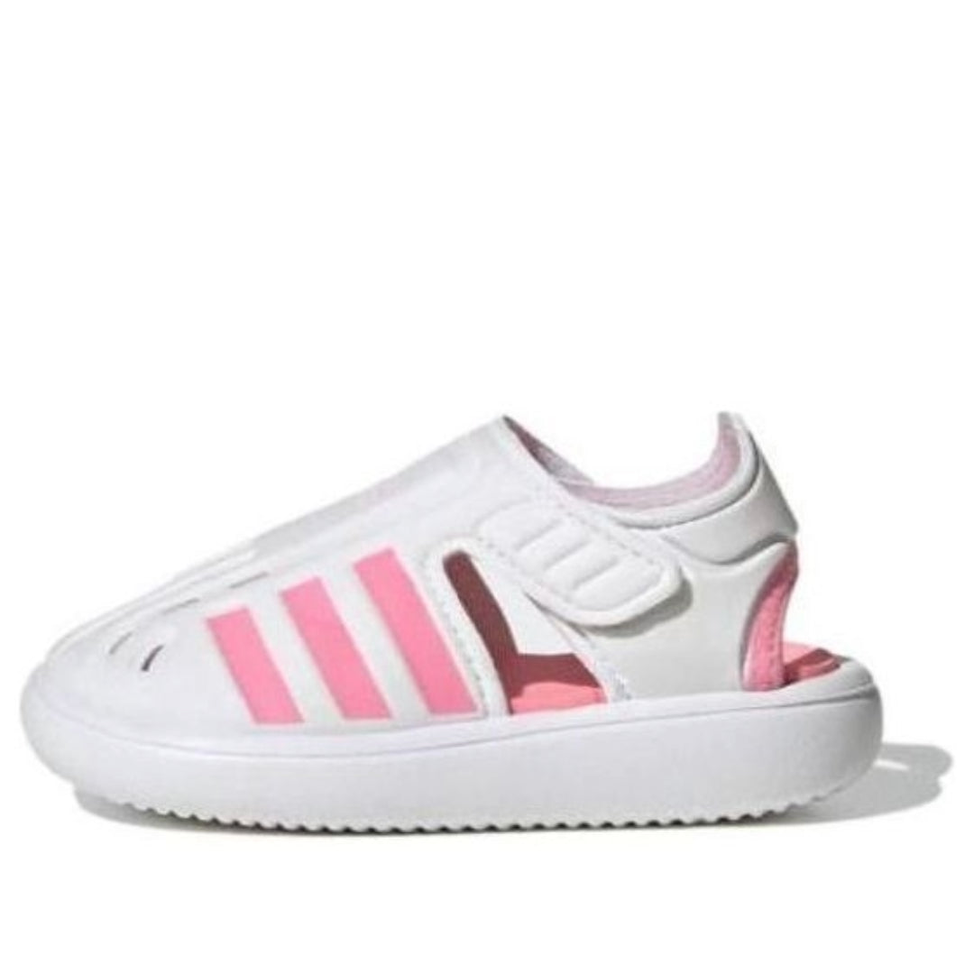 (TD) adidas Closed-Toe Summer Water Sandals 'White Pink' H06321