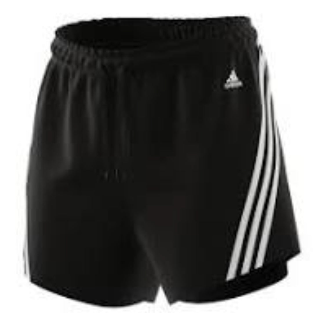 (WMNS) adidas 3-Stripes Athletic Shorts Asia Sizing 'Black White' H57305