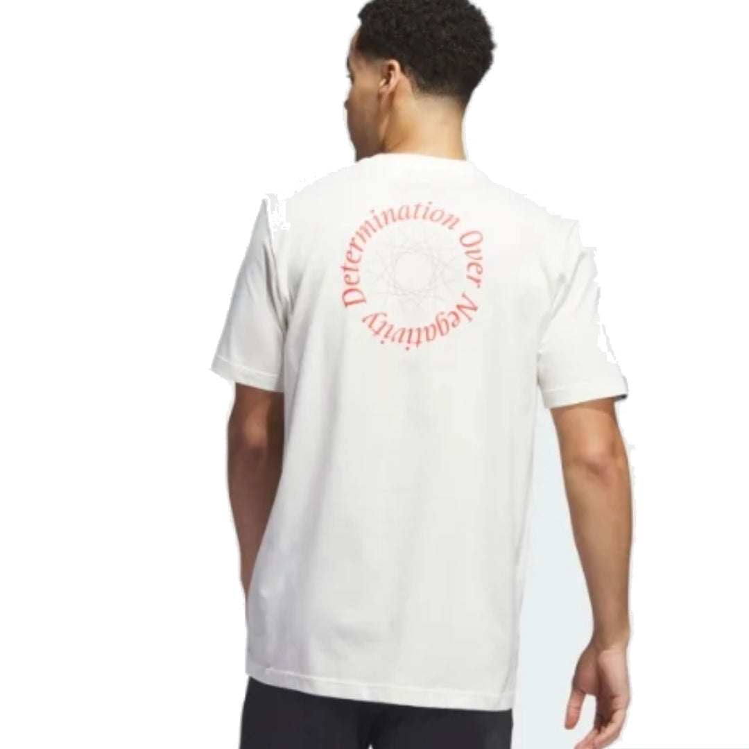 adidas Donovan Mitchell Graphic T-Shirt 'White Pink' II7786