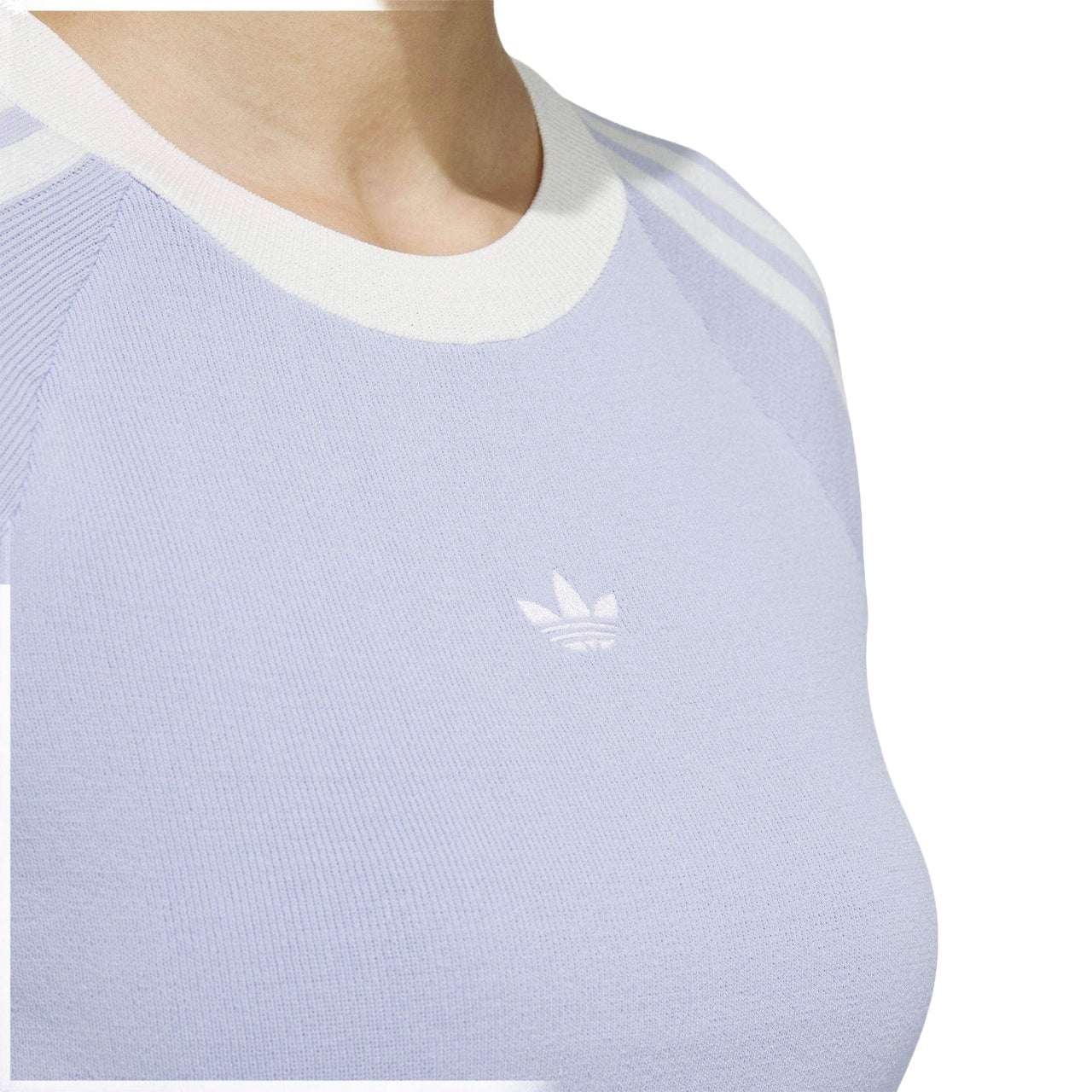 (WMNS) adidas originals Summer Knit T-Shirt 'Purple White' JI7050