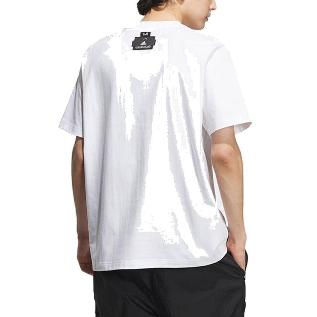 adidas ST GF Graphic T-Shirt 'White Black' IA8130
