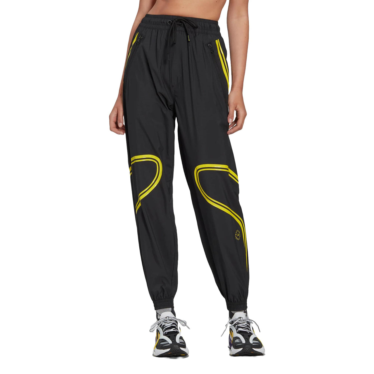 (WMNS) adidas Stella McCartney TruePace Woven Pants 'Black Green' HG2008