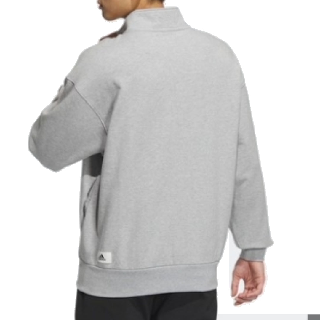 adidas Sportswear Half-Zip Crew Sweatshirt 'Grey' IZ1597