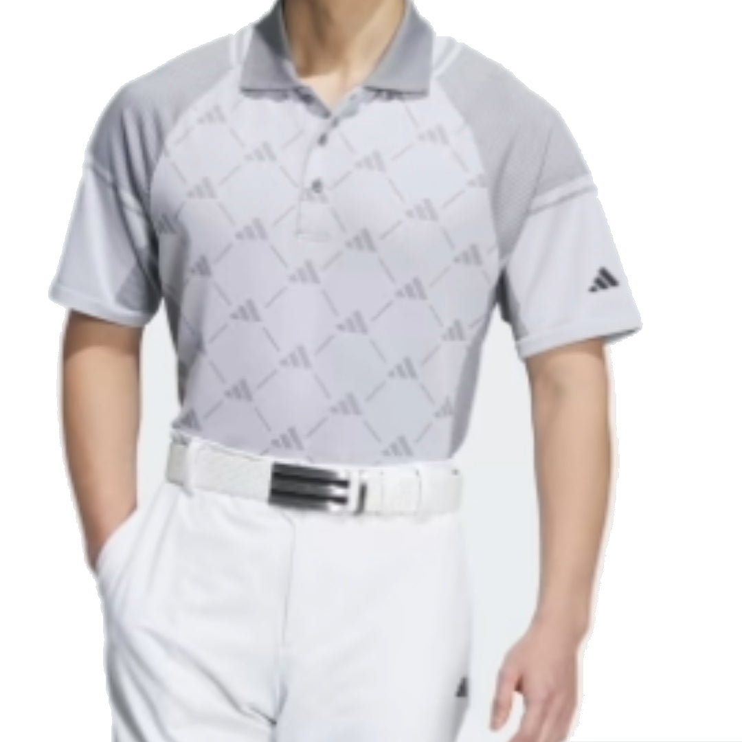 adidas Primeknit Seamless Polo Shirt 'White Grey' HZ6071