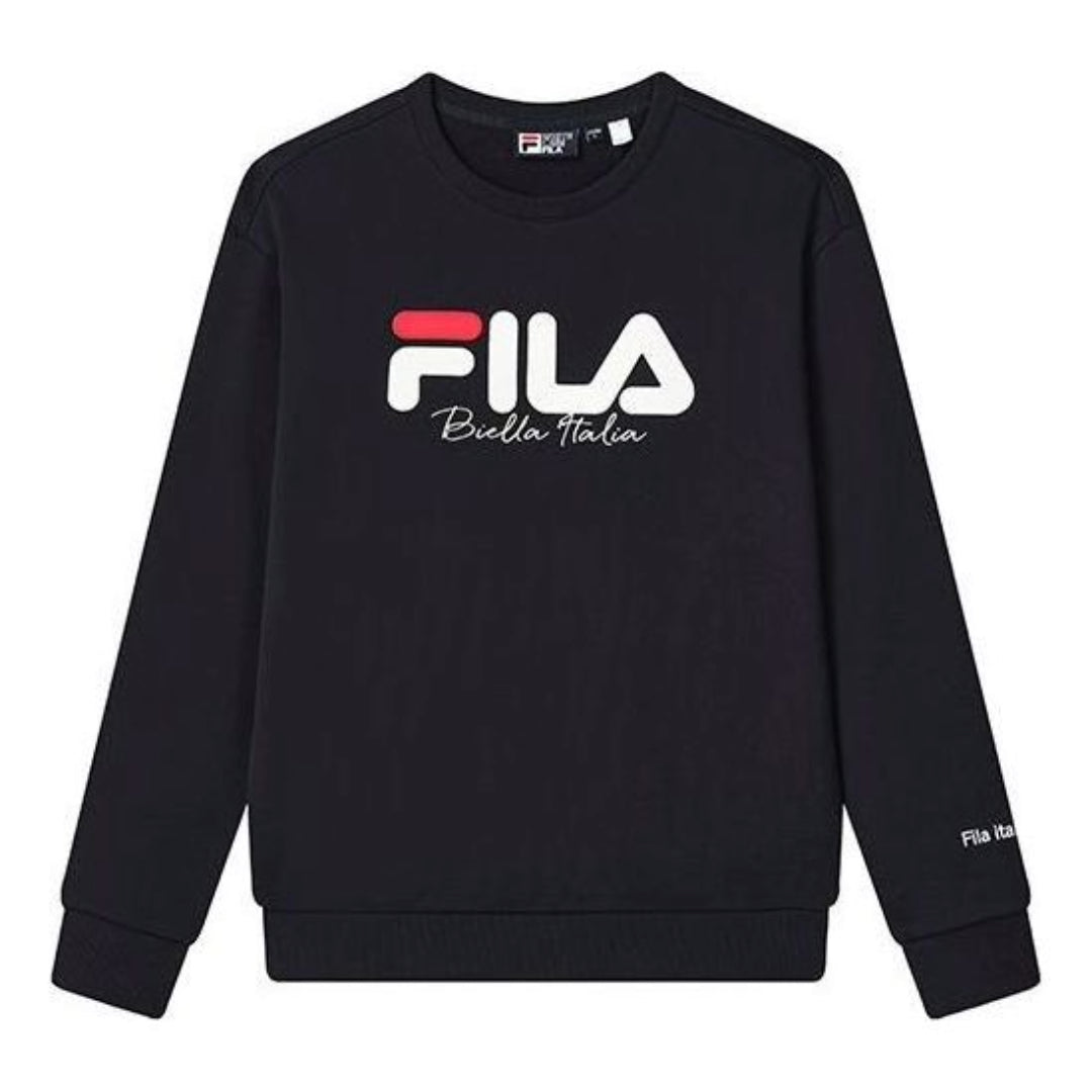 FILA Classic Logo Crew Sweater 'Black White' F11U249201F-NV