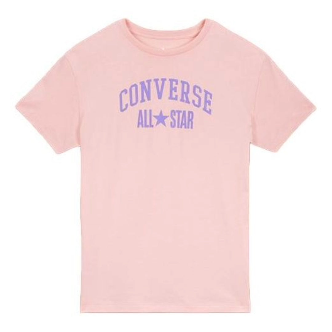 (WMNS) Converse Sport Graphic T-Shirt 'Pink Blue' 10017793-A02
