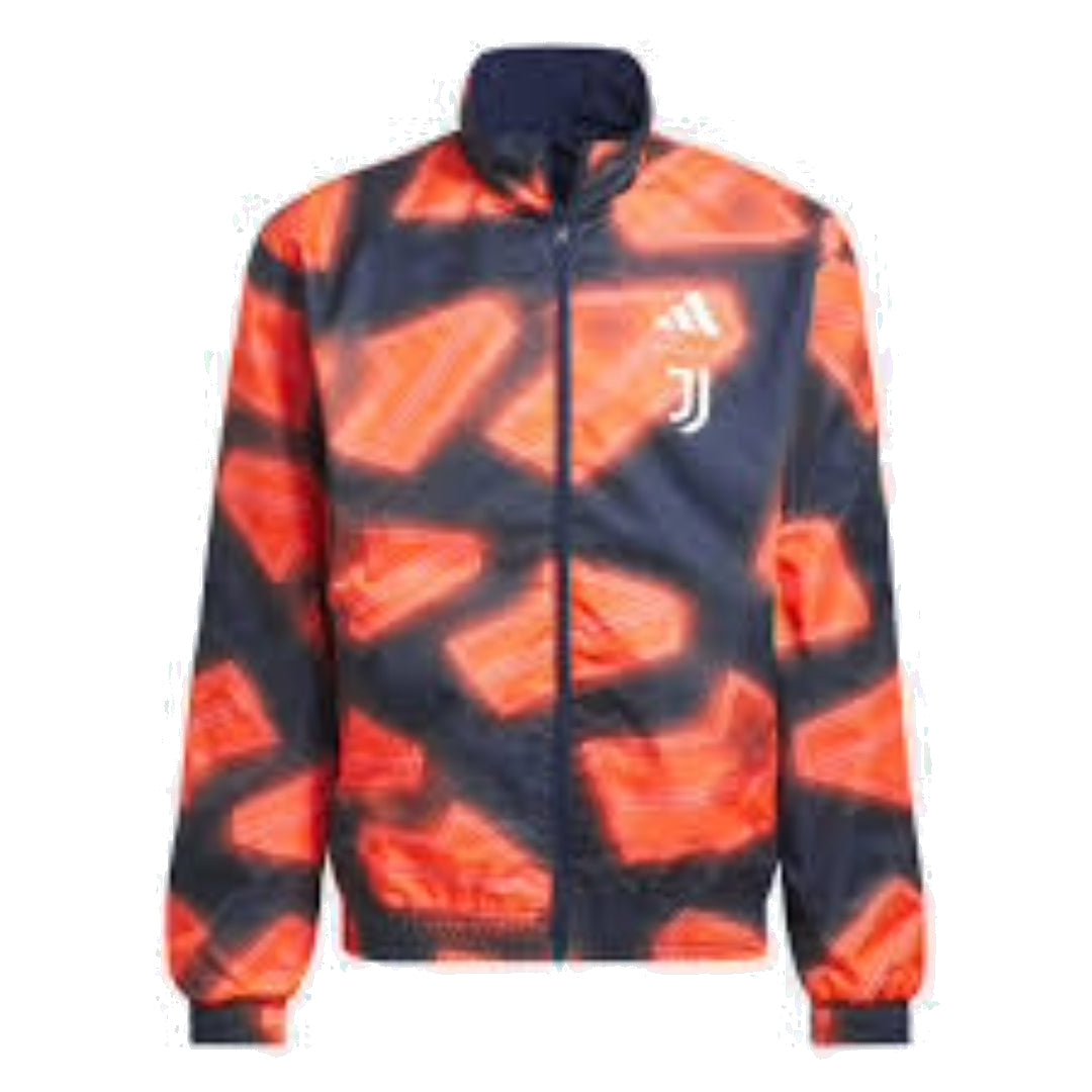 adidas Juventus Anthem Jacket Asia Sizing 'Blue Orange' IP8794