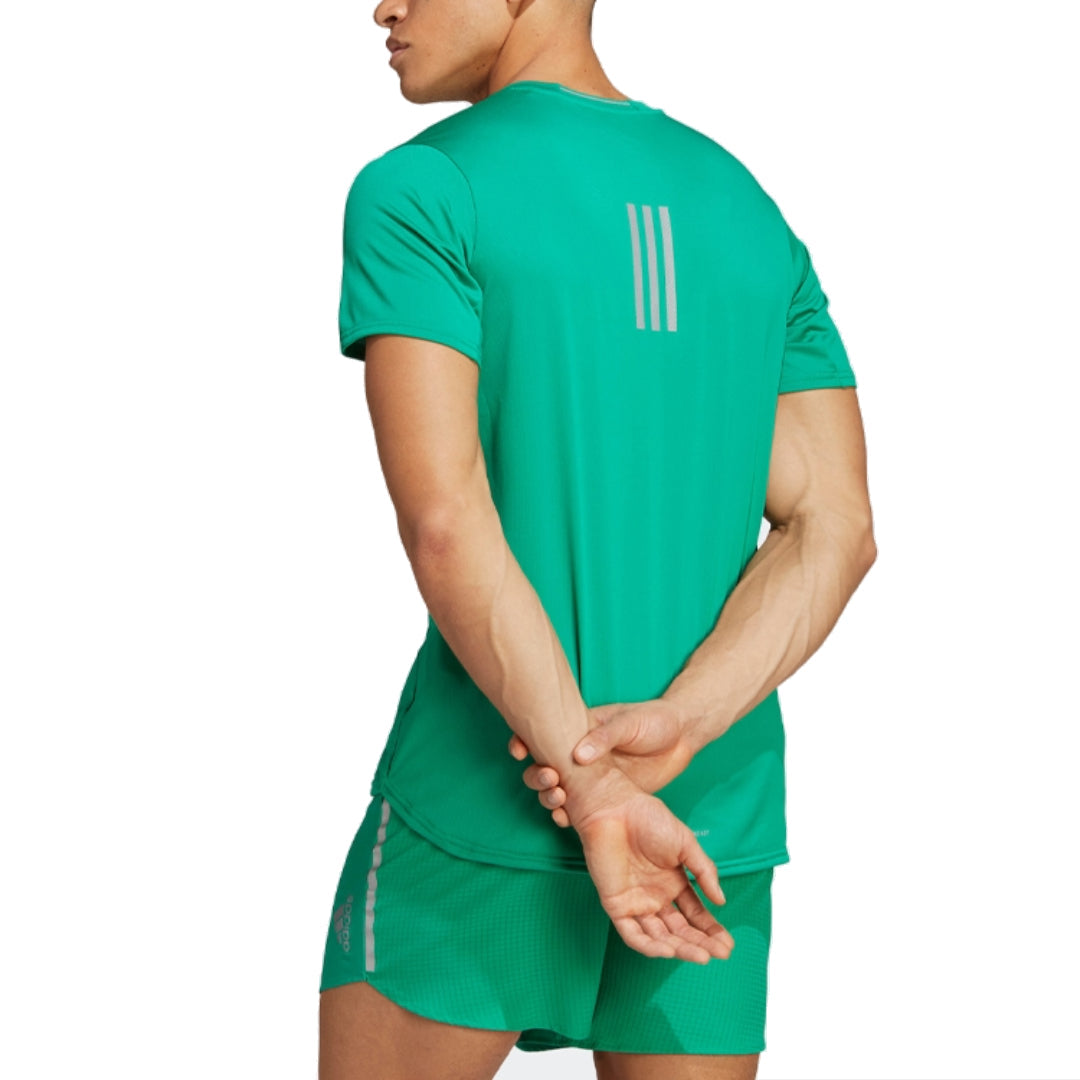 adidas Designed 4 Running T-Shirt 'Green' IB8942