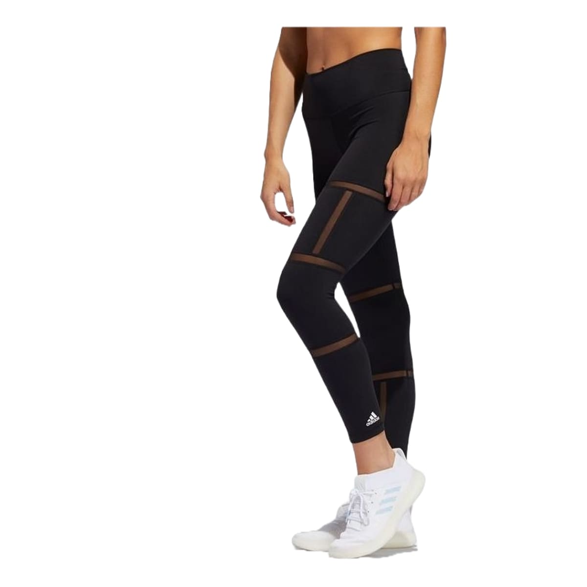 (WMNS) adidas Believe This 2.0 Geo Mesh 7/8 Tights 'Black' FJ7239