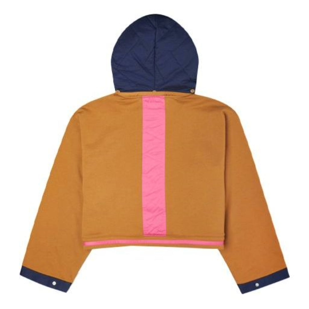 (WMNS) Converse Convertible Hoodie Dress 'Navy Tan' 10021659-A02