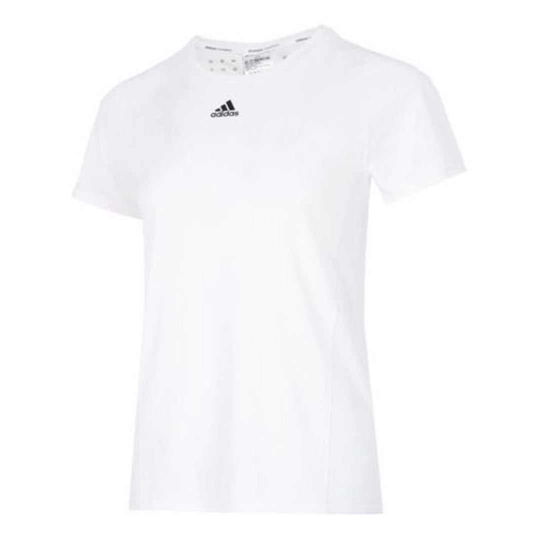 (WMNS) adidas WTR Heat.RDY T-Shirt Asia Sizing 'White Black' HI3968