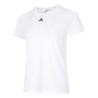 (WMNS) adidas WTR Heat.RDY T-Shirt Asia Sizing 'White Black' HI3968