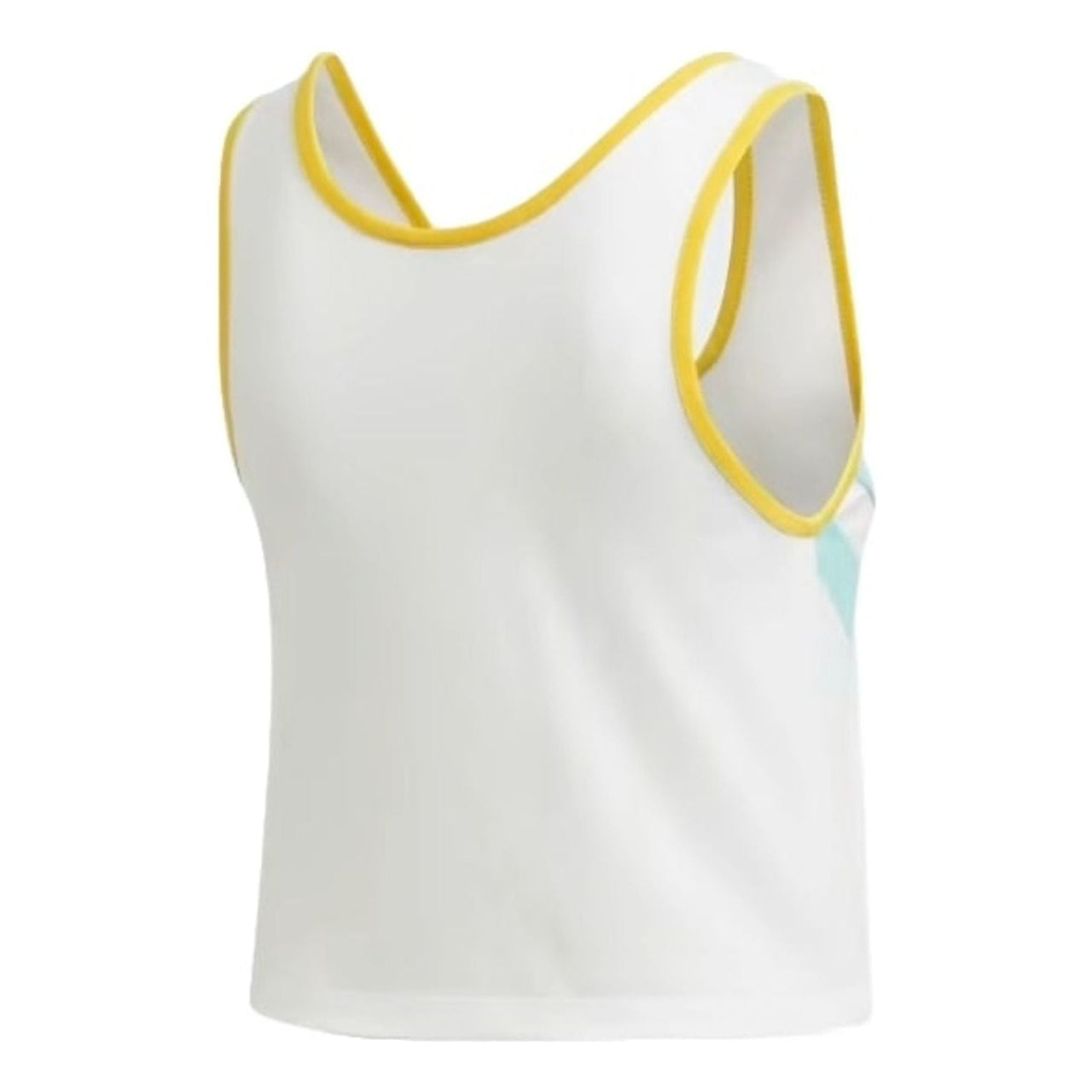(WMNS) adidas Cropped Tank Top 'White Teal' FN2910