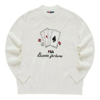 (WMNS) FILA Sport Graphic Sweater 'White Black' F11W218408F-IV