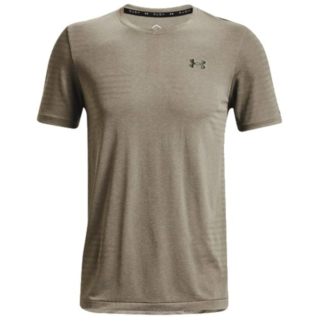Under Armour Rush Seamless Geo Sport T-Shirt 'Olive Green' 1370441-361
