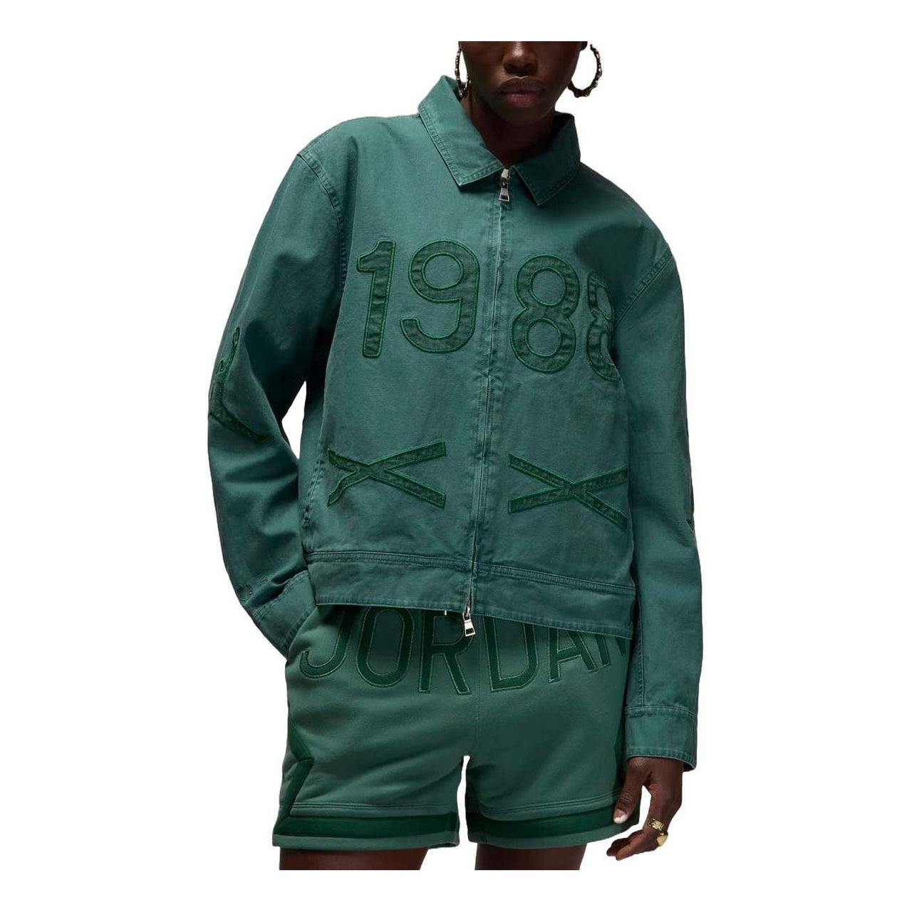 Air Jordan x Nina Chanel Jacket Asia Sizing 'Green Stone' FZ7529-398