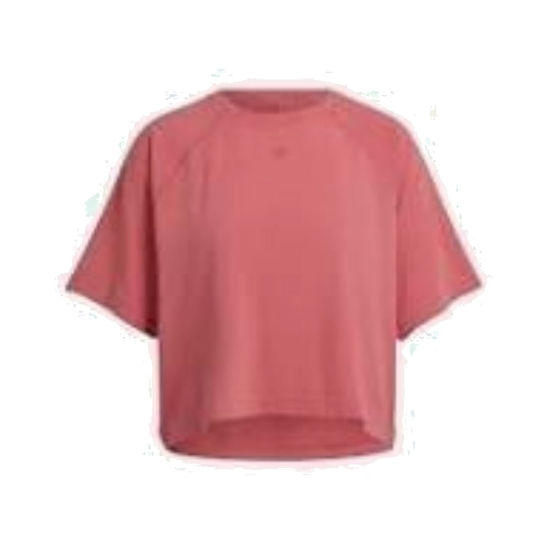 (WMNS) adidas AEROREADY Wrap-Back T-Shirt Asia Sizing 'Red' HK2354