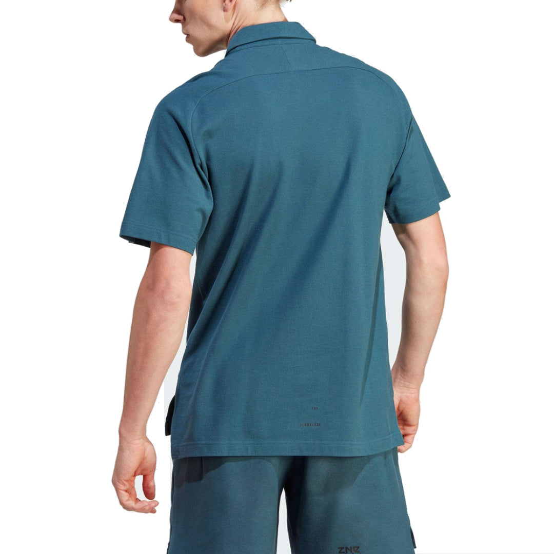 adidas Z.N.E. Premium Polo Shirt 'Teal' IJ6134