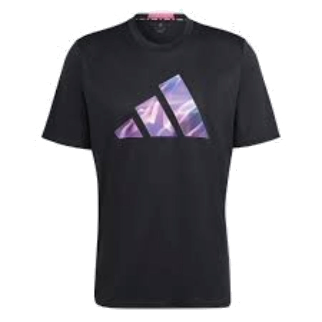 adidas Designed for Movement HIIT Training T-Shirt 'Black Purple' IB7919