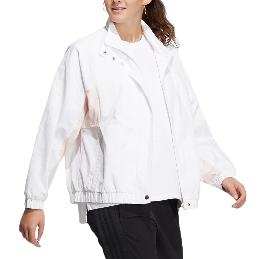 (WMNS) adidas Must Have Word Jacket 'White' HY2880