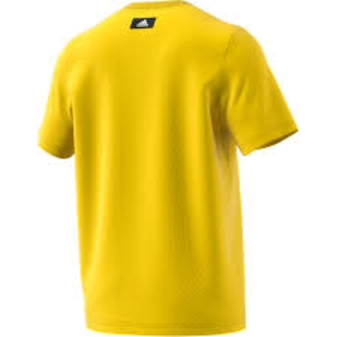 adidas Sportswear Logo T-Shirt 'Yellow Black' GP9505