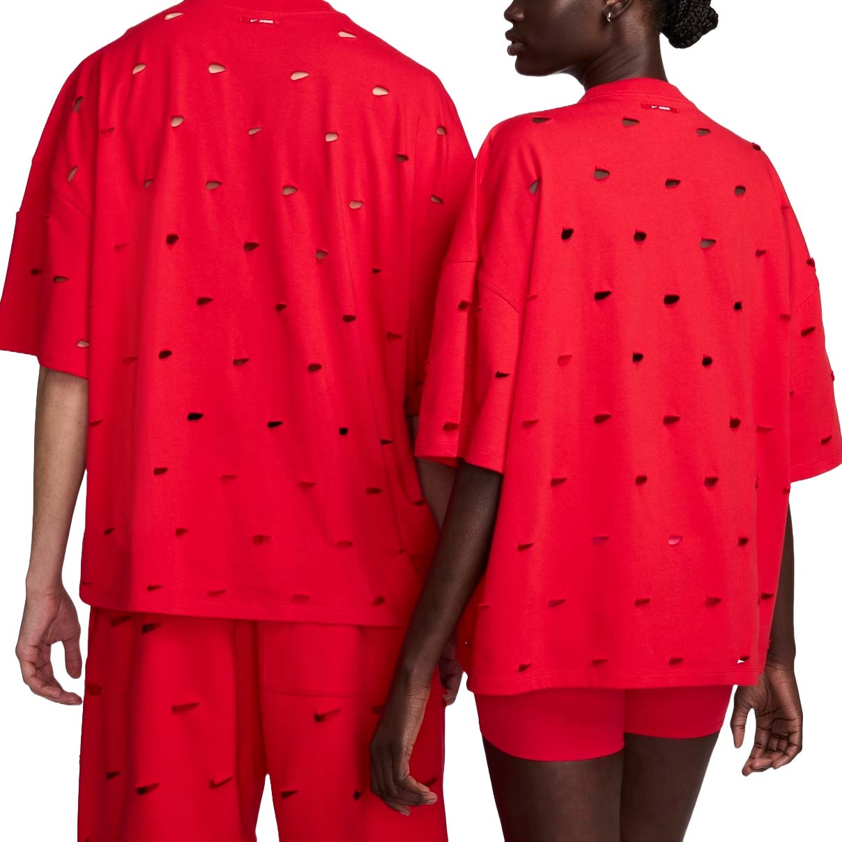 Nike x Jacquemus Swoosh T-shirt Asia Sizing 'Red' FJ3478-657