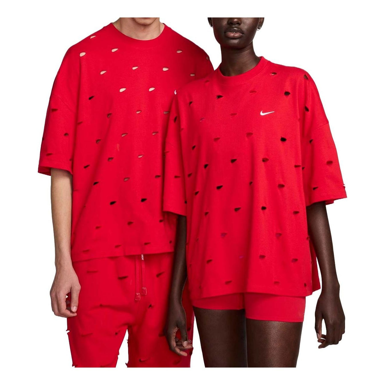 Nike x Jacquemus Swoosh T-shirt Asia Sizing 'Red' FJ3478-657
