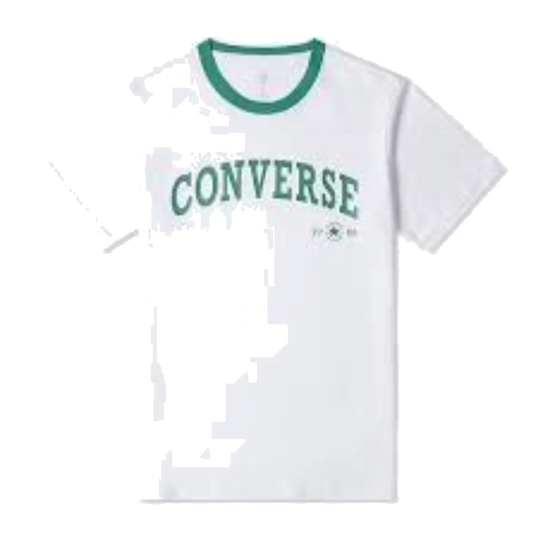 (WMNS) Converse Retro Chuck Arch T-Shirt 'White Green' 10026365-A01